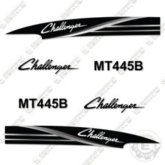 Fits Challenger MT445B Decal Kit Agriculture Equipment Stickers – (Silver)
