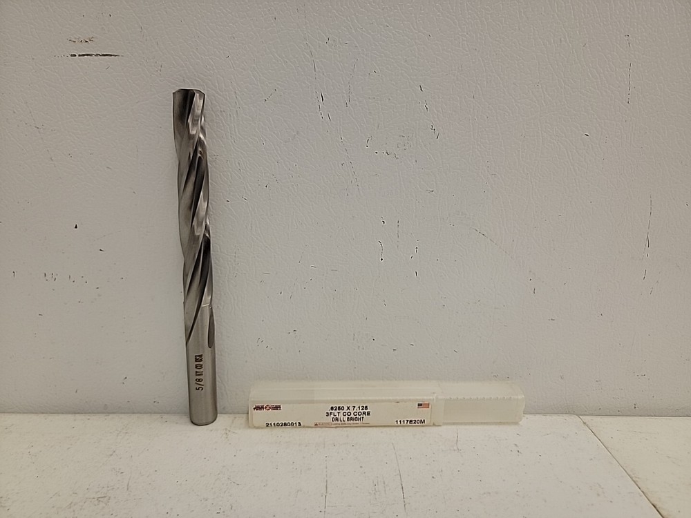 New York Twist Drill 3FLT Co Core Drill .6250×7.125 USA – New