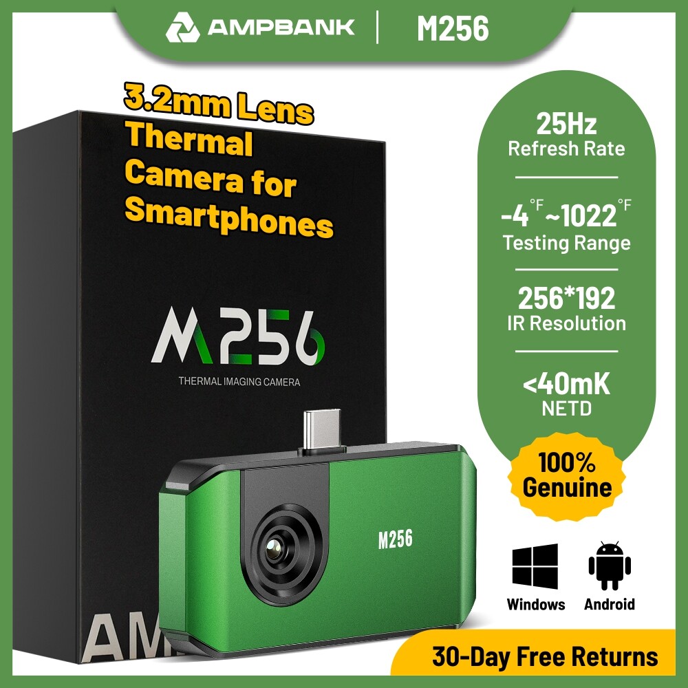 (Green) Thermal Camera For Smartphones High Resolution Thermal Imaging AMPBANK