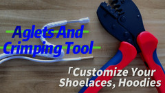 Metal Aglets for Shoelaces – 200Pcs in 4 Colors & Sizes + Crimping Tool, Repair