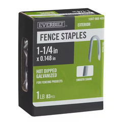 1-1/4 In. X 9/16 In. Crown Hot Dipped Galvanized Fence Staples 1 Lb. (83-Count)