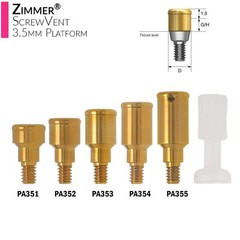 Titanium Dental Overdenture Locator Abutment Fit Multiple Major Implant Systems