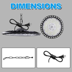 500W Super Bright Warehouse LED UFO High Bay Lights Factory Shop GYM Light Lamp