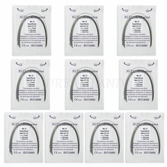 10 Packs Dental Super Elastic Niti Rectangular Arch Wire Ovoid Form 16*16 Upper
