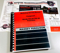 Ferguson To-30 To-20 Te-20 Tractor Service Repair Shop Manual To20 Te20 To30