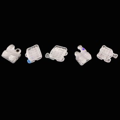Ormaer 3M Dental Orthodontic Ceramic Brackets Roth MBT 022 Slot 3 4 5 Hooks Mesh