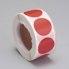 Red Blank Sticker Labels 500 each per roll Great for Orders Crafts work & Fun