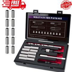 M11X1.5 Metric Thread Repair Kit with Insert HSS Drill, Tap, Counterbore, Instal