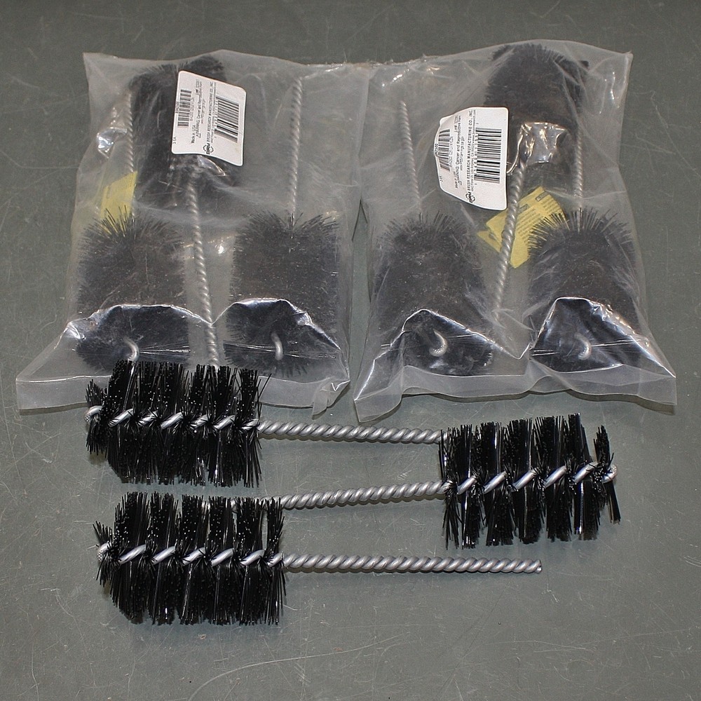 (9) Brush Research Power Tube Brush 85N2500, 2-1/2″ OD x 3″, Nylon, Spiral
