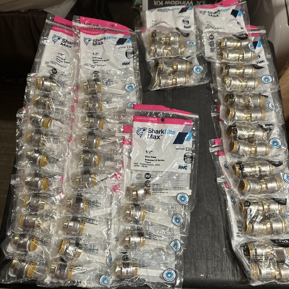 60 Sharkbite Max Push To Connect 1/2” End Stop New Sealed (333)