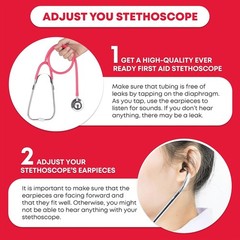 Chic Pink Dual Head Stethoscope by Everdixie – Ideal for Medical Use & Play