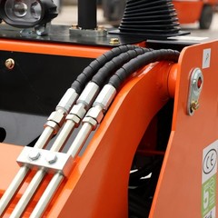Mini Skid Steer 22HP Twin cylinder Tracked Loader with Attachment Rotarydri