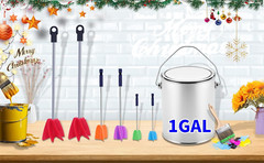 3 Sizes/6 Pack Paint Mixer,11.8 Inch, 1 Gallon Paint Mixer for Drill, Resin Mixe