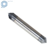 2Pc Double End 3/8″ 4 Flute 90 Degree 2-1/2″ Overall Length Carbide Chamfer Mill