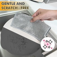 BD Prime Ventures Silver Mesh Dish Cloths 7.87 inches x inches,