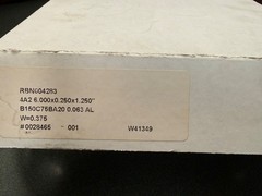 Missoula Saw 6 X 0.250 X 1.250 Grinding Wheel B150 C75 BA20 0.063 AL