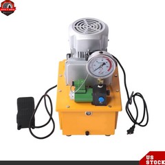 750W Electric Hydraulic Pump 10000 PSI 110V 60Hz 8L Capacity, Single Acting