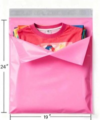 #7 19×24 Poly Mailers Plastic Mailing Envelopes Shipping Bags PINK 300 Pieces