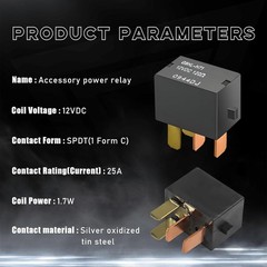 Ohleats 2PCS Car AC Relay, G8HL-H71 AC and Starter Relays Replace 39794-SDA-A03,