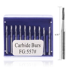 10pcs/1Pack Tungsten Carbide Drill Burs FG Bur for High Handpiece XZS