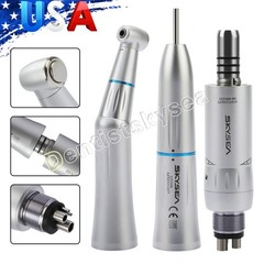 Dental Slow Speed Handpiece Inner Water Contra Angle / Straight /Air Motor 4Hole