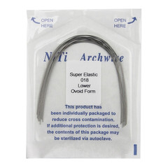 10pcs/pk Orthodontic Arch Wire Niti Stainless Steel Round Rectangular Natural