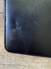 Vintage Filofax Pocket Durham Black Deluxe Leather Zip Organizer 6 Ring Planner