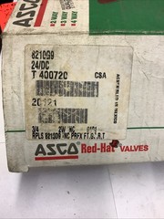 ASCO 8210G9, Red Hat Solenoid Valve, 24v/DC 4048-5