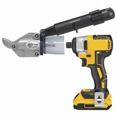 Malco TurboShear Double Cut Sheet Metal Cutting Drill Attachment with Case