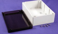 Hammond (1554V2GYSL) 9-1/2″x6-1/4″x3-1/2″ Universal Polycarbonate Grey Enclosure