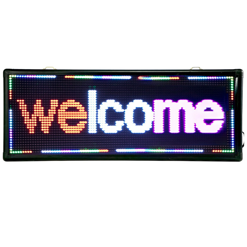 40″X8″ /40×15″ LED Scrolling Sign 3 / 7-Color Programble Advertising Board wifi