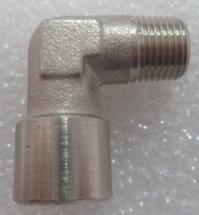 STAINLESS STEEL 1/8″ NPT FEMALE to 1/8″ NPT MALE 90° ELBOW FITTING, P/N I004264