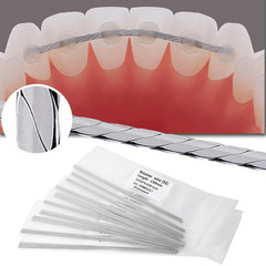 Dental Ortho Lingual Retainer Wire Flat Strand Stainless Steel 10Pcs/Pack