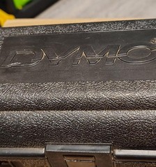 Dymo Model 1570 Chrome Dial Type Label Maker Complete W/ Travel Case & 3 Wheels