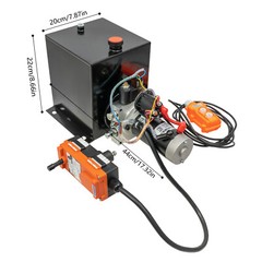 8QT Single Acting Hydraulic Pump Power Unit with Wireless Remote Control 12V
