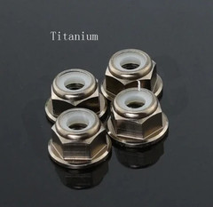 2-10PCS M2-M8 Colorful Aluminum Flange Nylon Lock Nuts RC Bike Fasteners
