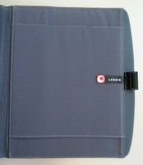 Vintage Circuit City Embossed Black & Greyish Green Pleather Executive Notebook