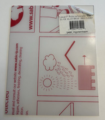 Lexan Polycarabonate Sheet 8x10x.93 Clear UV Coated 31GE XL10