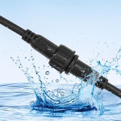 5 Pairs 2-Pin Waterproof Connector Kit 16AWG Male Female Plug for LED Wire Boat