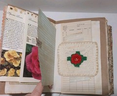 Junk Journal Antique Vtg. Ephemera Handmade Book Lg 9.5″x6.5″ Mother’s Day Gift