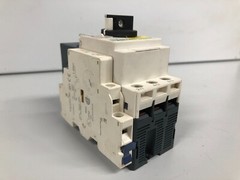 Schneider Electric GV2-P06 Manual Motor Controller With GVAN11 Aux Contact Block