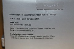 New Nukote Replacement Ribbon B192 01-0192-250 for IBM Wheelwriter 3, 5 & 6