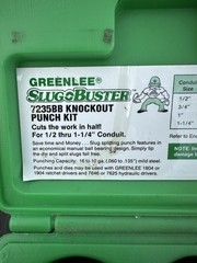 Greenlee 7235BB Slug Buster Knockout Conduit Punch Set 1/2 to 1-1/4″ CLEAN