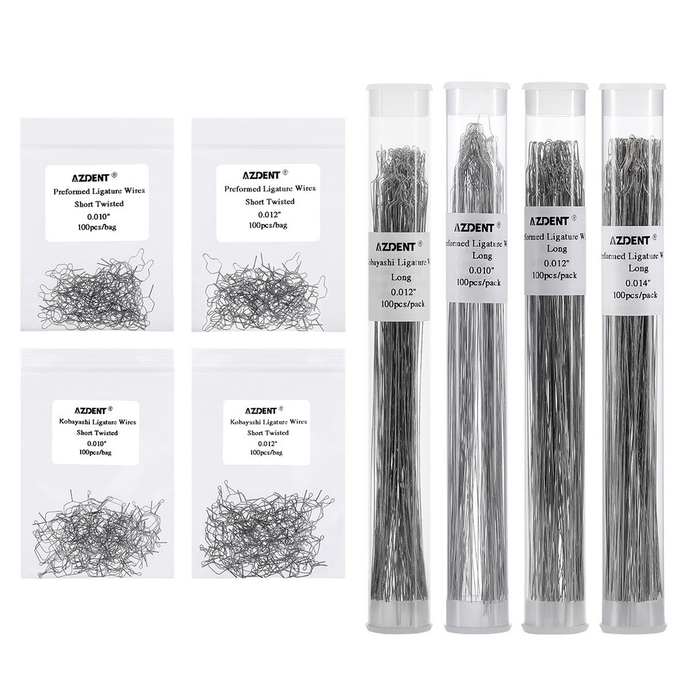 Dental Orthodontic Wire Preformed/Kobayashi Ligature Ties Stainless Steel AZDENT