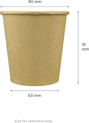 10 Oz Coffee Cups, Disposable Paper Hot Cups Kraft, 90Mm, 1000Ct | C-K510K, Doub