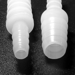 5Pcs Plastic Hose Barb Reducer Fitting, 3/8″ to 1/4″ Hose Barb Union Adapter Con