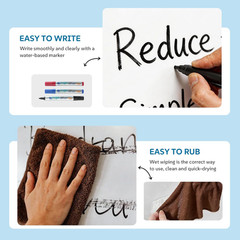 Large Whiteboard Sticker Roll Peel and Stick 17.7″ X 78″ Dry Erase White Board f