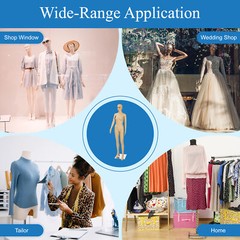 PP Female Mannequin Realistic Display Head Turns Dress Body Form Show Model