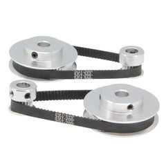 2PCS Set GT2 Synchronous Wheel 20&60 Teeth 8mm Bore Aluminum Timing Pulleys w…