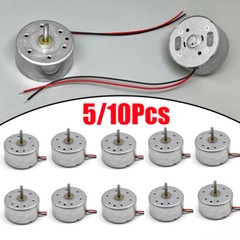 5/10*RF-300CA RC-300 DC 3V 5V 6V 10300RPM 24mm Round Electric Motor 2mm Shaft US